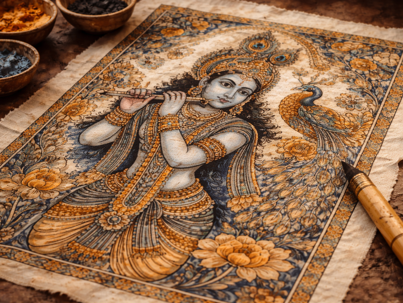 What is Kalamkari? The Ancient Art Form Behind Every Moorthika Piece
